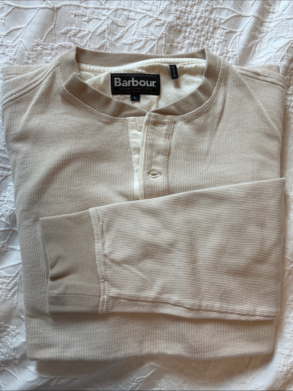 Barbour Waffle Henley - Picture 3 of 7